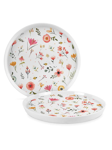 ppd Dessertteller "Oh Happy Day" in Weiß/ Bunt - Ø 21 cm