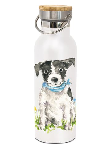 ppd Edelstahl-Thermoflasche "Bobby" in Weiß/ Bunt - 500 ml