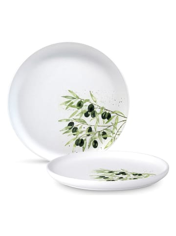 ppd Talerz obiadowy "Olives" w kolorze białym - Ø 27 cm