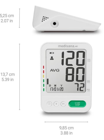 Medisana Bloeddrukmeter "BU 586 Voice" wit