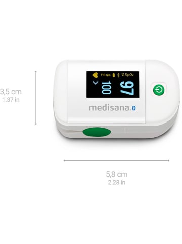 Medisana Pulsoximeter "PM 100 Connect" in Weiß