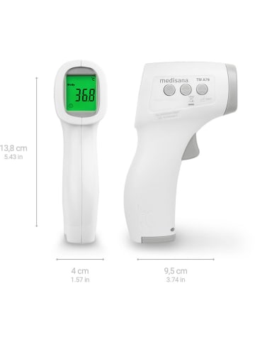 Medisana Infrarot-Kontaktlos-Multifunktionsthermometer "TM A79" in Weiß