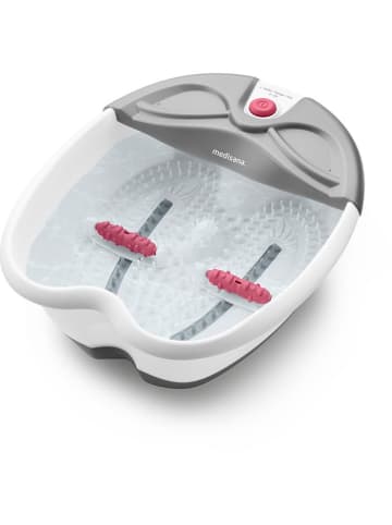 Medisana 2in1--Faltbares Fußsprudelbad "FS 300" in Weiß/ Grau