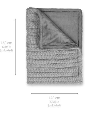 Medisana Kuschelheizdecke "HB 680" in Grau