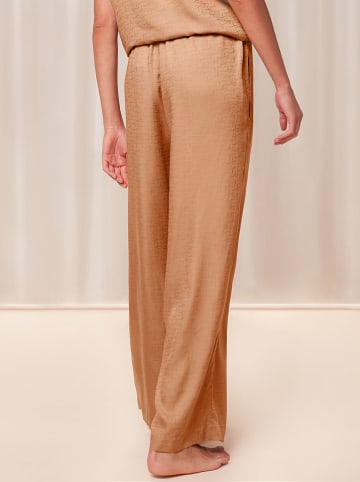 Triumph Spodnie piżamowe w kolorze jasnobrązowym