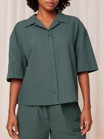 Triumph Pyjama-Oberteil in Petrol