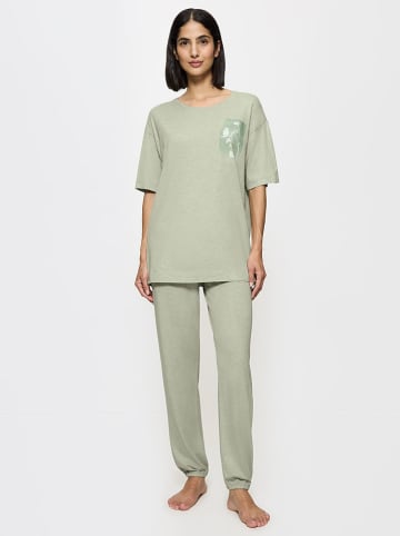 Triumph Piżama w kolorze zielonym