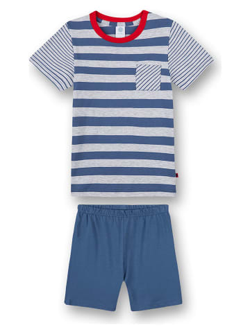 Sanetta Pyjama in Blau/ Grau