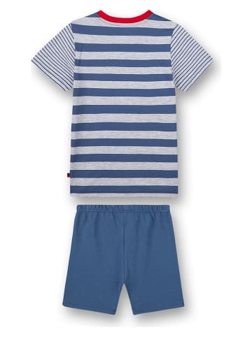 Sanetta Pyjama in Blau/ Grau