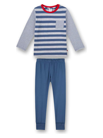 Sanetta Pyjama in Blau/ Grau