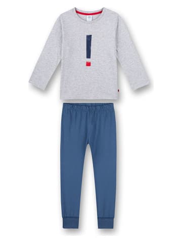 Sanetta Pyjama in Blau/ Grau