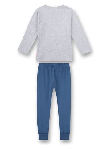 Sanetta Pyjama in Blau/ Grau