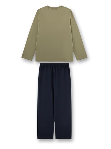 Sanetta Pyjama kaki/donkerblauw