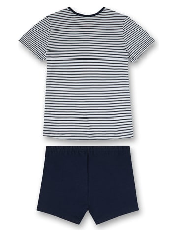 Sanetta Pyjama in Dunkelblau/ Creme
