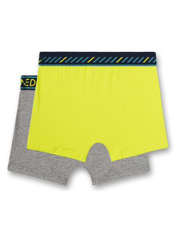 Sanetta 2er-Set: Boxershorts in Neongrün/ Grau