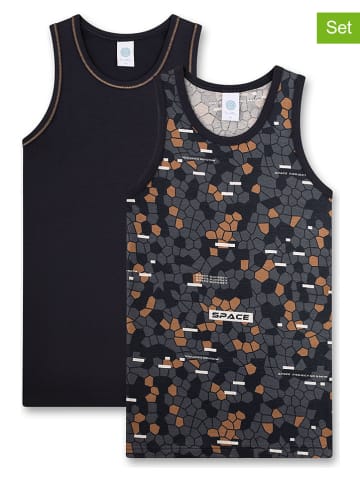 Sanetta 2-delige set: hemdjes zwart