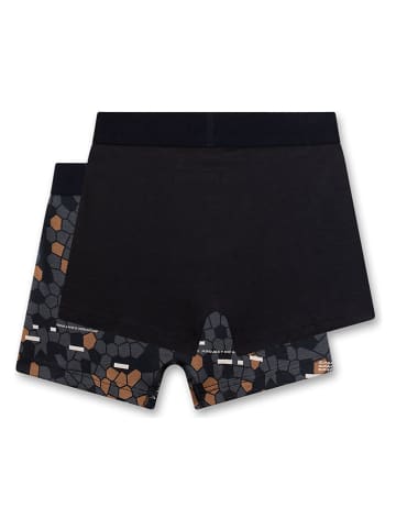 Sanetta 2er-Set: Boxershorts in Schwarz/ Anthrazit