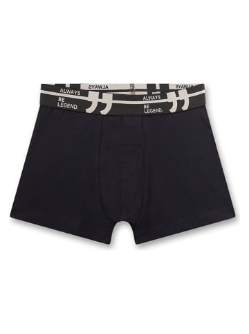 Sanetta 2er-Set: Boxershorts in Schwarz/ Orange