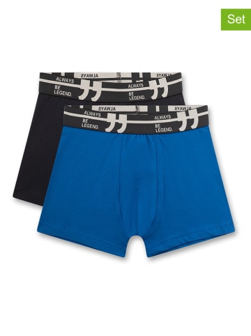 Sanetta 2-delige set: boxershorts zwart/blauw
