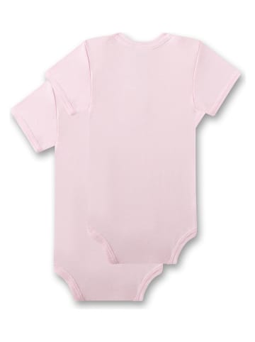 Sanetta 2-delige set: rompers lichtroze