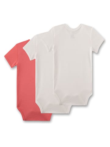 Sanetta 3er-Set: Bodys in Rot/ Beige