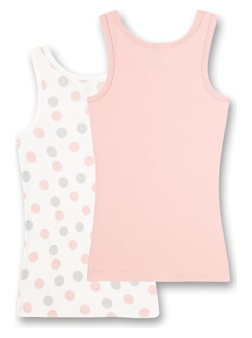 Sanetta 2-delige set: hemdjes crème/lichtroze