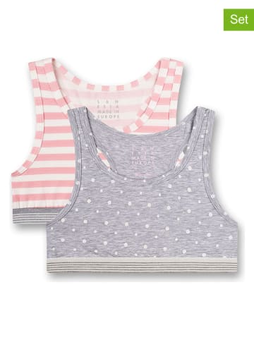 Sanetta 2er-Set: Bustiers in Rosa/ Grau