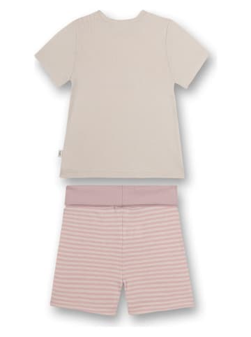 Sanetta Pyjama in Beige/ Rosa