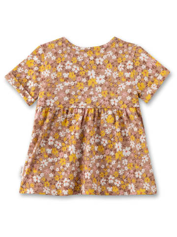Sanetta Kidswear Sukienka w kolorze jasnobrązowo-jasnoróżowo-żółtym