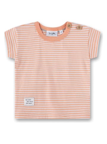 Sanetta Kidswear Shirt in Orange/ Weiß