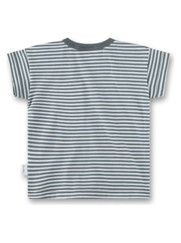 Sanetta Kidswear Koszulka w kolorze antracytowo-białym