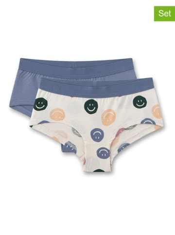 Sanetta 2er-Set: Slips in Blau/ Creme