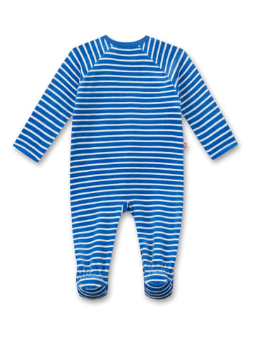 Sanetta Strampler in Blau/ Weiß