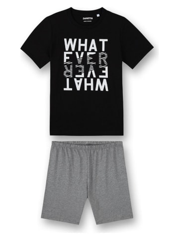 Sanetta Pyjama zwart/grijs