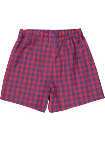 Sanetta Boxershort rood/donkerblauw