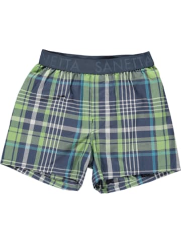 Sanetta Boxershort donkerblauw/groen