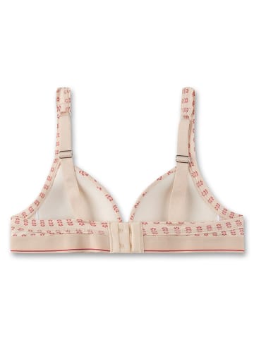 Sanetta Bügelloser BH in Beige/ Rot