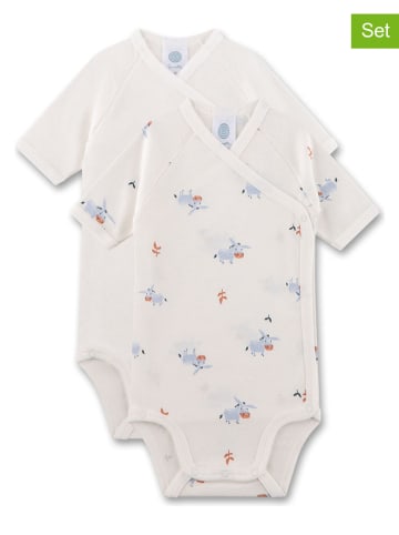 Sanetta 2-delige set: rompers wit