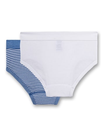 Sanetta 2er-Set: Slips in Blau/ Weiß