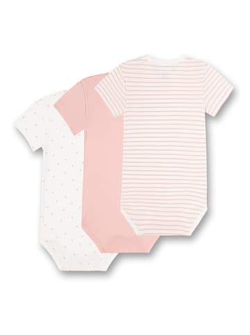 Sanetta 3-delige set: rompers lichtroze/wit
