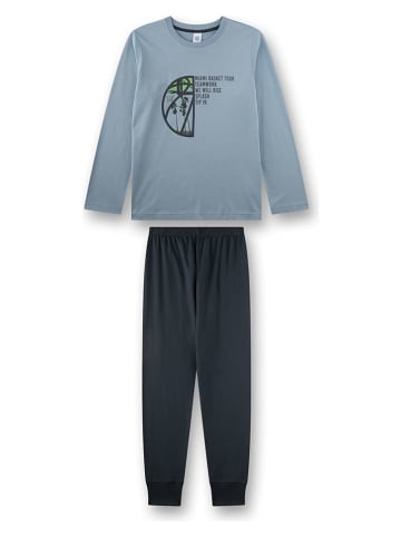 Sanetta Pyjama in Schwarz/ Hellblau