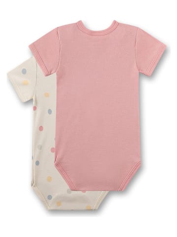 Sanetta 2-delige set: rompers beige/lichtroze
