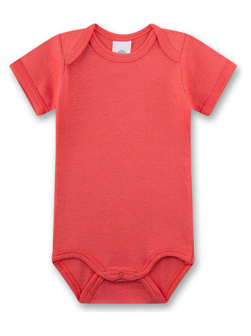Sanetta 2-delige set: rompers crème/rood