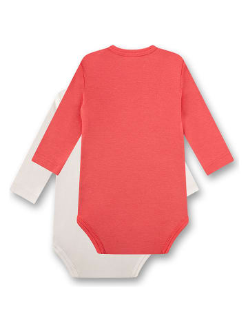 Sanetta 2er-Set: Bodys in Creme/ Rot