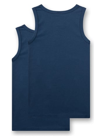 Sanetta 2-delige set: hemdjes donkerblauw