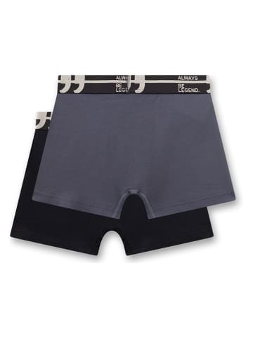 Sanetta 2er-Set: Boxershorts in Schwarz/ Anthrazit