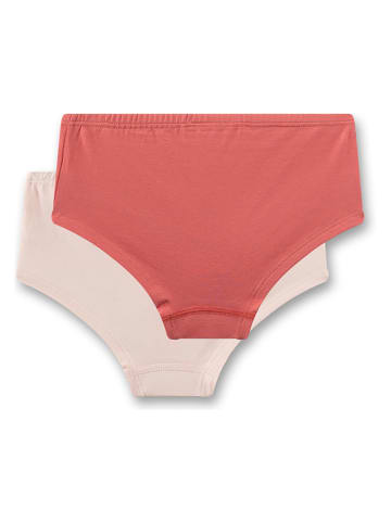 Sanetta 2-delige set: hipsters rood/beige