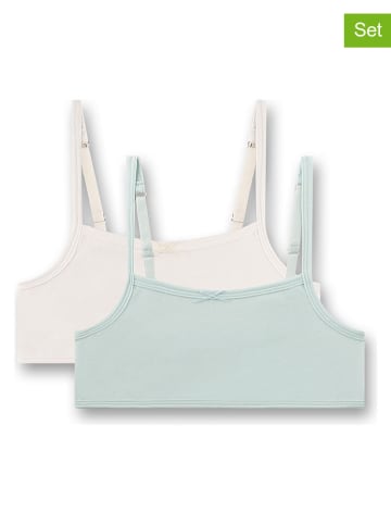 Sanetta 2er-Set: Bustier in Türkis/ Creme