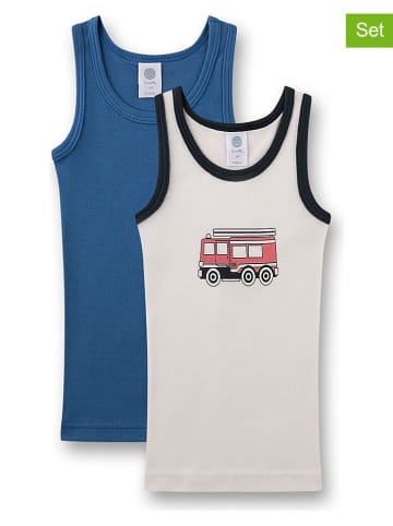 Sanetta Podkoszulki (2 szt.) w kolorze biało-niebieskim