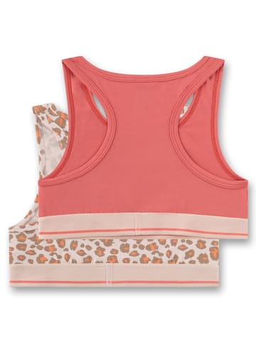 Sanetta 2er-Set: Bustiers in Beige/ Rot